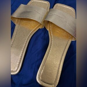 Gold sandals